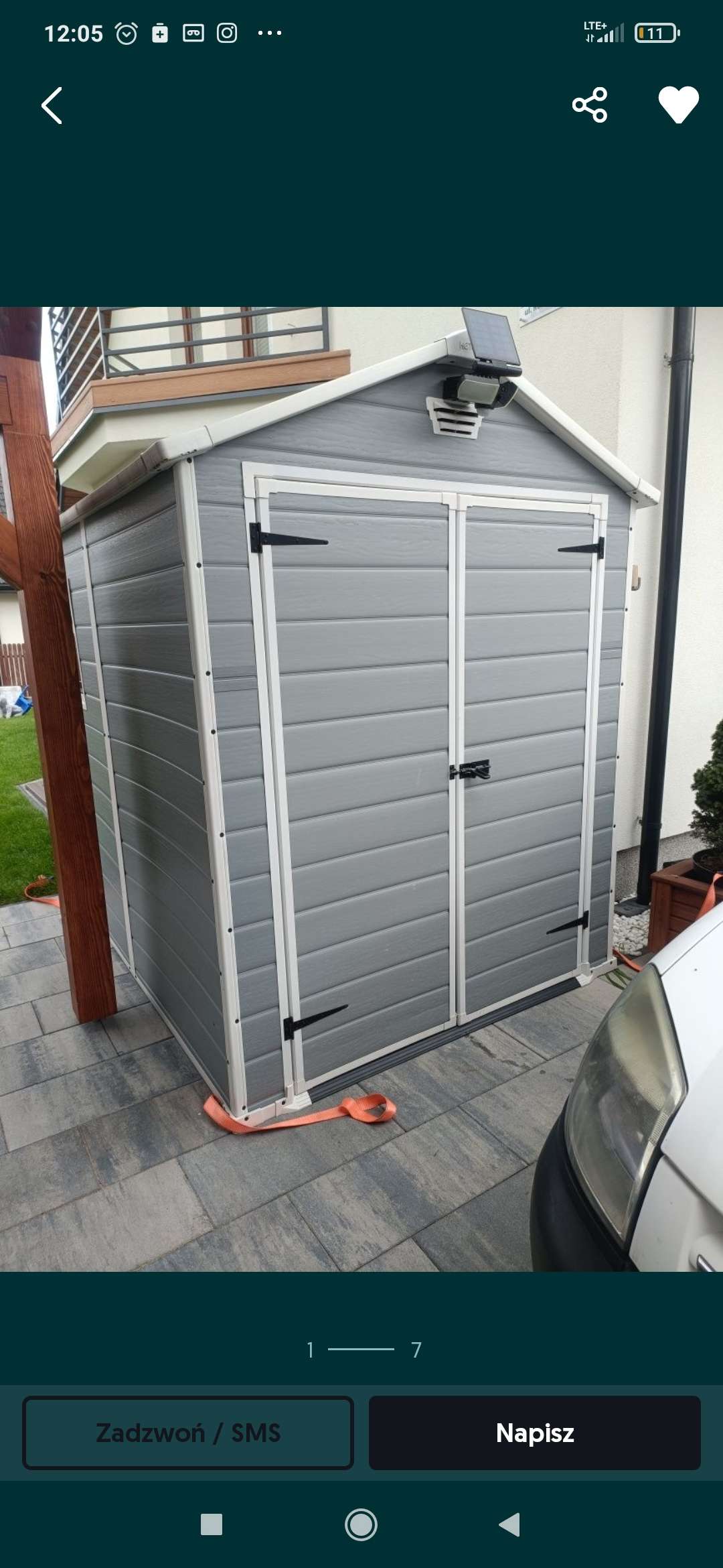 Domek plastikowy ogrodowy