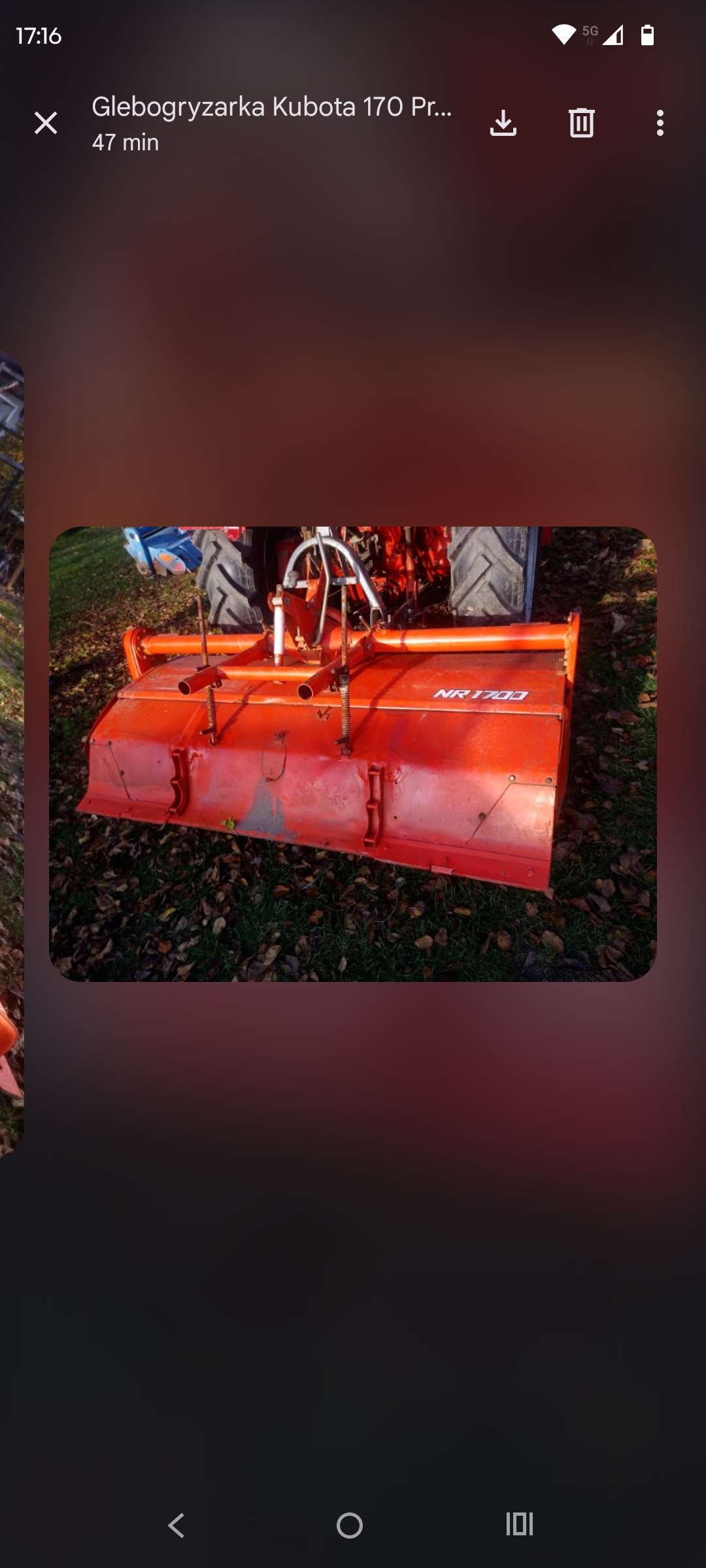 Glebogryzarka kubota